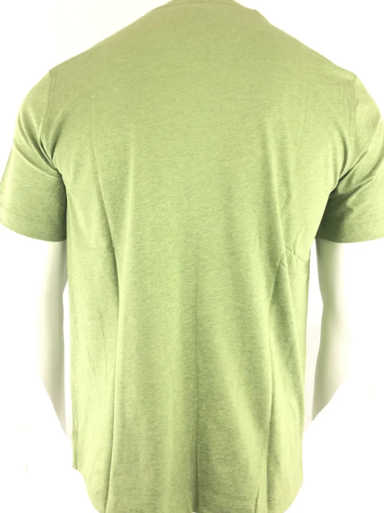 LEFT COAST TEE MEN'S LUXURY SHORT SLEEVE T-SHIRT - GREEN MELANGE