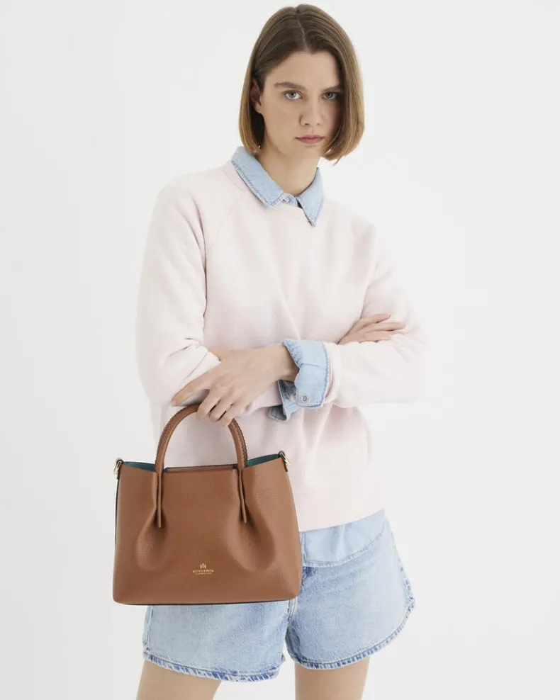 CUOIERIA FIORENTINA CANDY SMALL TOTE - CARAMEL