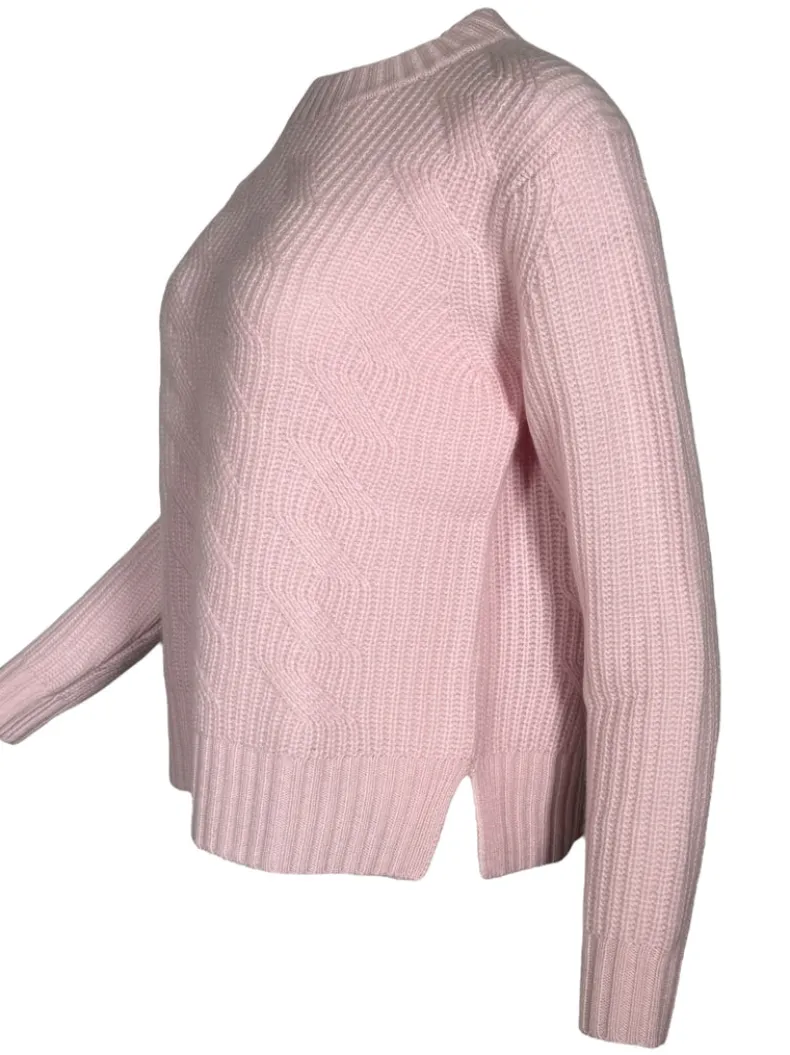 KINROSS EASY CABLE CREW SWEATER - SHELL