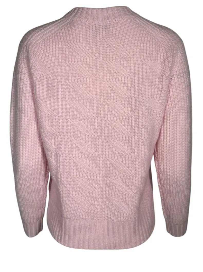 KINROSS EASY CABLE CREW SWEATER - SHELL
