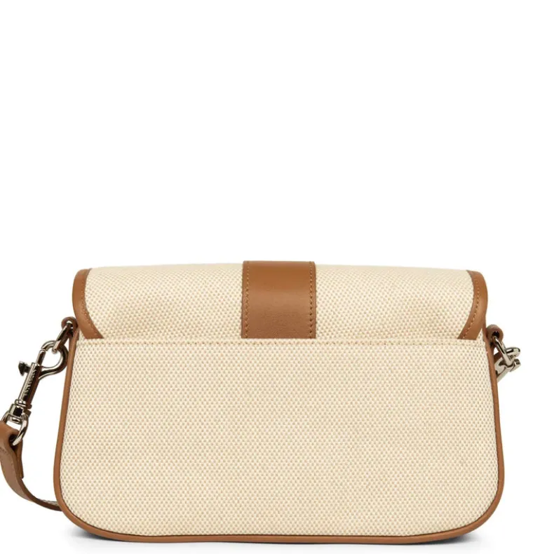 LANCASTER TEXTURED CROSSBODY BAG - CAMEL