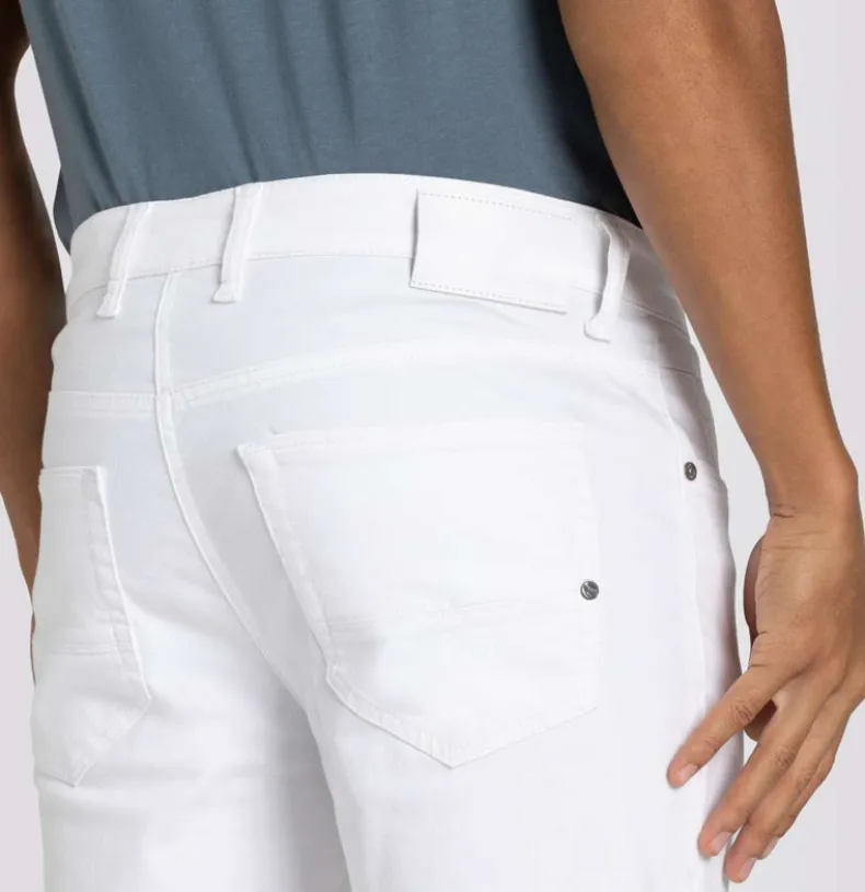 MAC MEN'S ARNE PIPE 5 POCKET PANT - WHITE