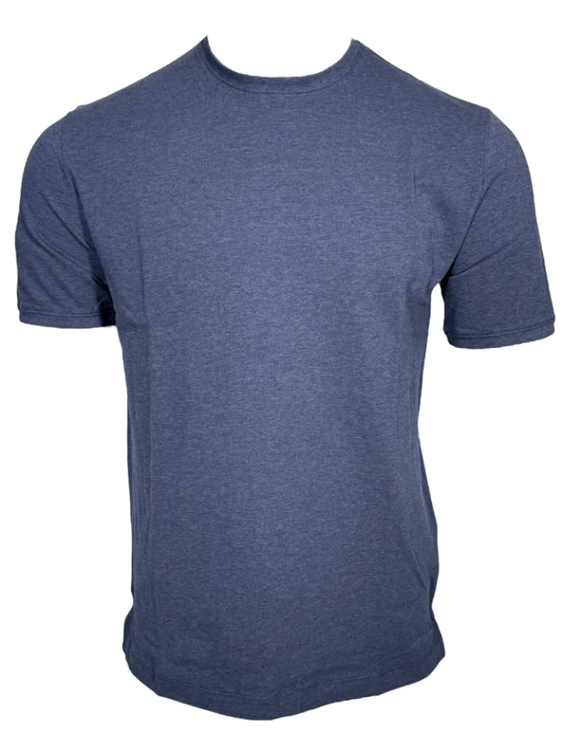 LEFT COAST TEE TIPPED CREW SHORT SLEEVE SHIRT - NAVY