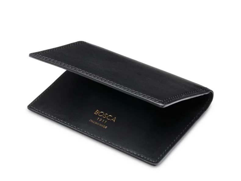 BOSCA 1911 ITALIA DOLCE CALLING CARD CASE - BLACK