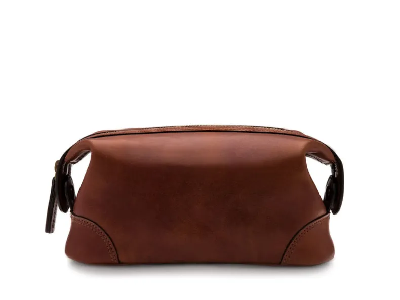 BOSCA 1911 MINI SHAVE KIT - DARK BROWN