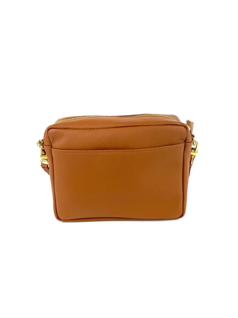 ORSYN ROME CROSSBODY BAG - MAPLE PEBBLE GRAIN