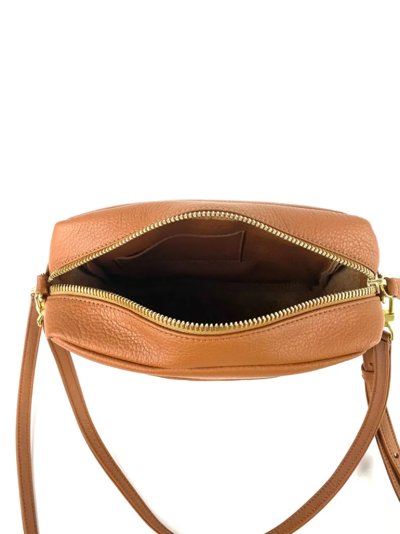 ORSYN ROME CROSSBODY BAG - MAPLE PEBBLE GRAIN
