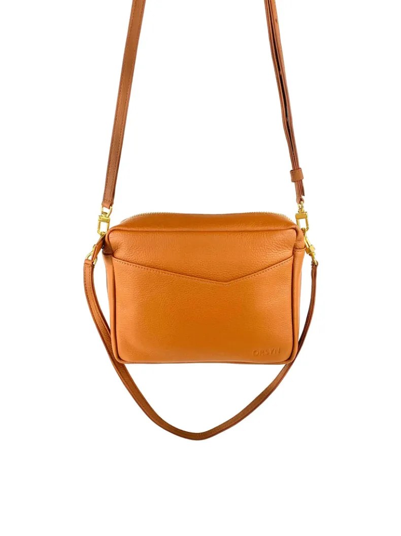 ORSYN ROME CROSSBODY BAG - MAPLE PEBBLE GRAIN