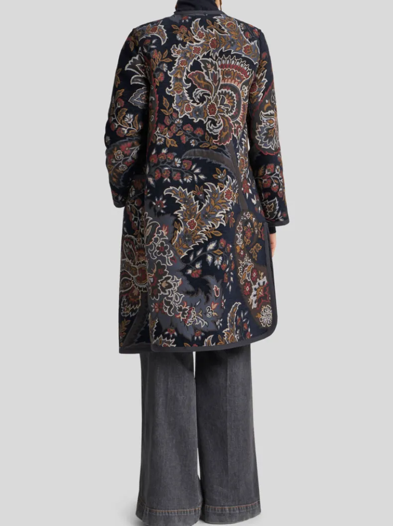 ETRO EMBROIDERED REVERSIBLE COAT - MULTICOLOR