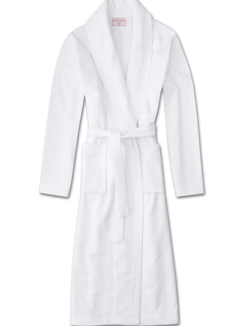 DEREK ROSE TRITON 10 WOMEN'S ROBE - WHITE