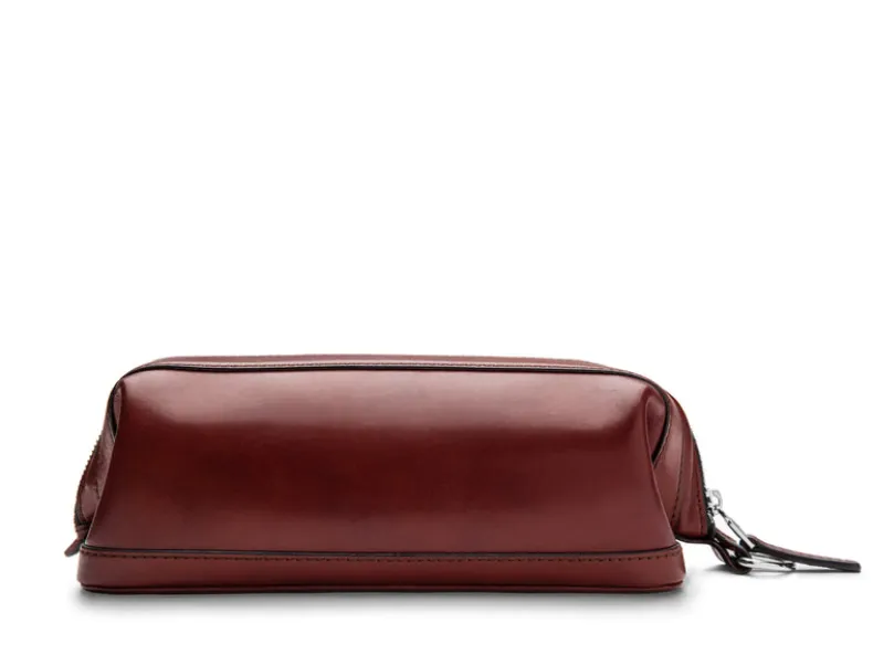 BOSCA 1911 10" ZIPPER UTILIKIT - DARK BROWN OLD LEATHER