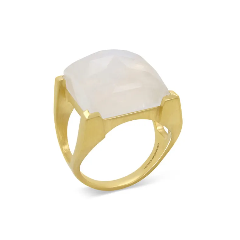 DEAN DAVIDSON GOLD PLAZA RING - MOONSTONE