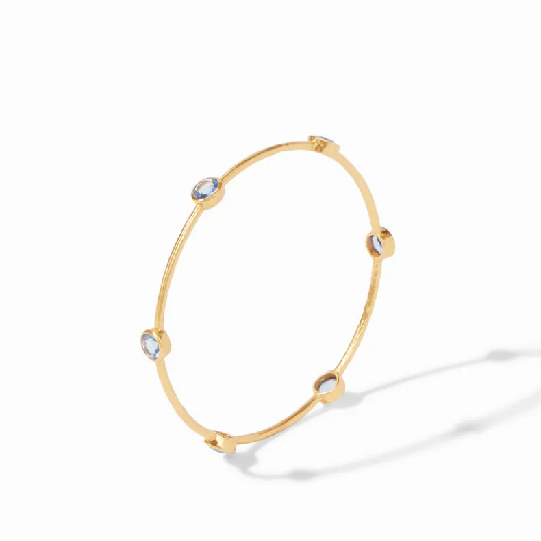 JULIE VOS MILANO BANGLE - CLEAR CRYSTAL