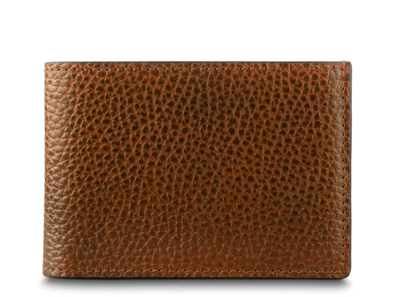 BOSCA 1911 ROMA ITALIA SMALL BIFOLD WALLET - AMBER