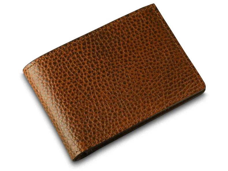 BOSCA 1911 ROMA ITALIA SMALL BIFOLD WALLET - AMBER