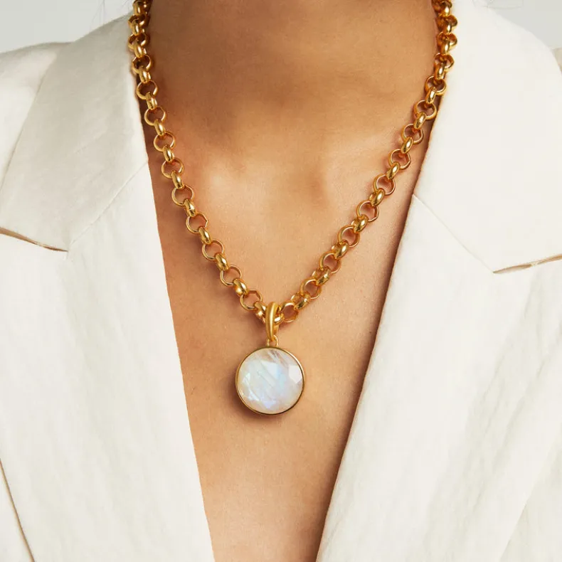 DEAN DAVIDSON SIGNATURE GOLD COLLAR NECKLACE - LABRADORITE