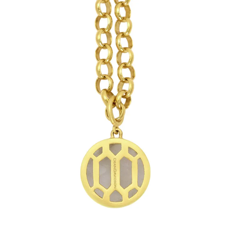 DEAN DAVIDSON SIGNATURE GOLD COLLAR NECKLACE - LABRADORITE