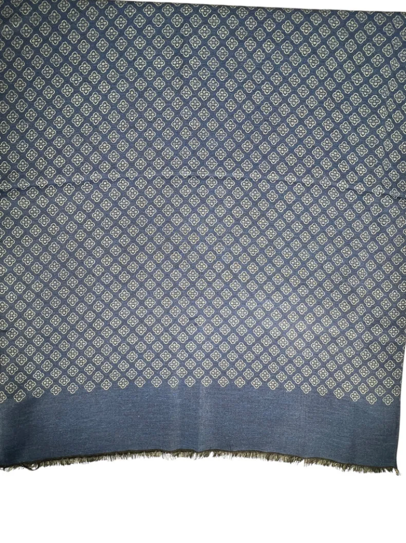 BIGI QUATREFOIL SCARF - NAVY