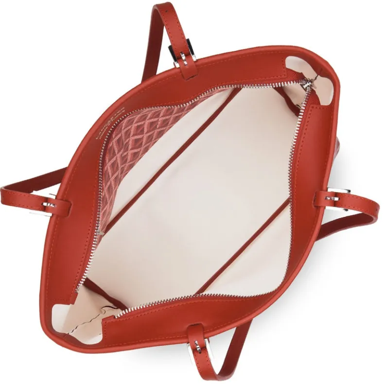LANCASTER IKON HANDLE BAG - CARMIN