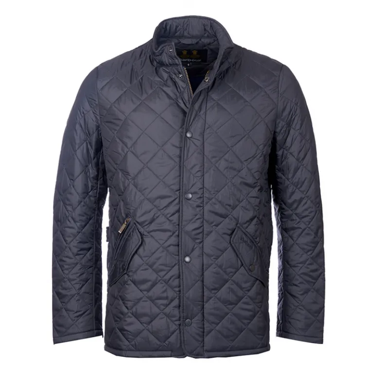 BARBOUR FLYWEIGHT CHELSEA QUILTED JACKET - NAVY