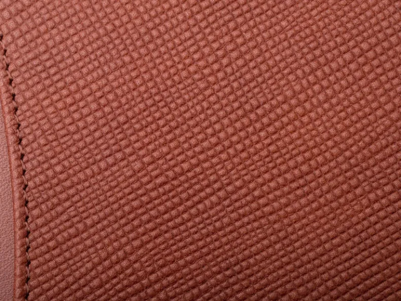 BOSCA 1911 SAFFIANO SMALL BIFOLD WALLET - BROWN