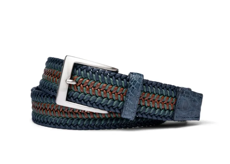W.KLEINGBERG MONTANA STRETCH BELT - BLUE